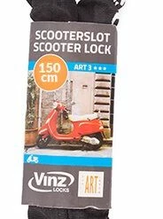 Coupon ???? VINZ Kungur ART 3 Kettingslot 150 Cm / Fietsslot / Scooterslot / Motorslot / Schijfremslot ???? -bike shop 184x840