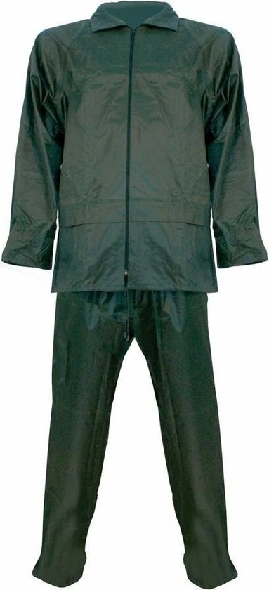 Coupon ???? Merkloos Regenpak Polyester/PVC 2-delig Groen Maat L ???? 3 Coupon ???? Merkloos Regenpak Polyester/PVC 2-delig Groen Maat L ????