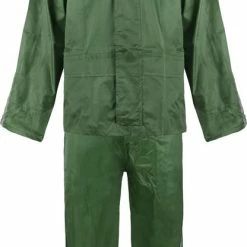 Begroting ???? C-Line Regenpak Met Capuchon - Groen - Reflecterend - Nieuw Model - Volwassen Maat XXXL ⭐