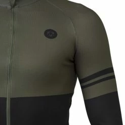 Begroting ???? AGU Duo Fietsshirt Lange Mouwen Essential Heren - Army Green - Maat L ???? -bike shop 508x840