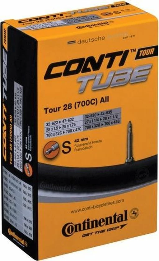 Gloednieuw ???? Continental Binnenband Tour 28 Inch (32/47-622/635) Fv 42 Mm ???? 9 Gloednieuw ???? Continental Binnenband Tour 28 Inch (32/47-622/635) Fv 42 Mm ???? - Afbeelding 7