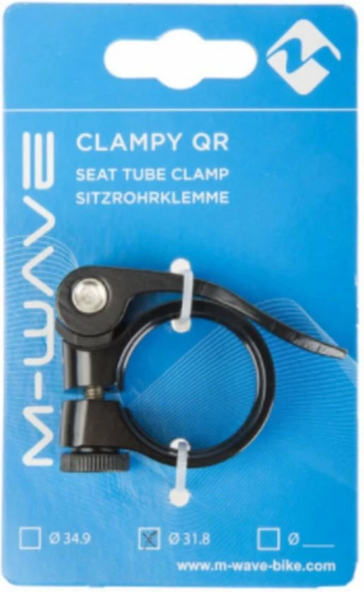 Aanbiedingen ???? M-Wave Zadelpenklem Met Snelspanner - 31.8 Mm - Zwart ???? 5 Aanbiedingen ???? M-Wave Zadelpenklem Met Snelspanner - 31.8 Mm - Zwart ???? - Afbeelding 3