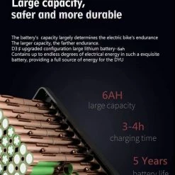 Flash-uitverkoop ???? Gutos DYU D3F Opvouwbare Elektrische Fiets - 250W Aluminiumlegering Fiets ???? -bike shop 519x840