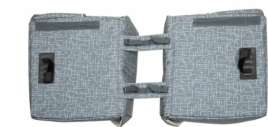 Korting ???? New Looxs Ivy Mondi Joy Dubbele Fietstas - 38 Liter Grijs ???? 5 Korting ???? New Looxs Ivy Mondi Joy Dubbele Fietstas - 38 Liter Grijs ???? - Afbeelding 3