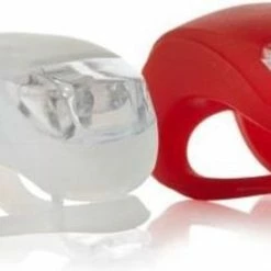 Nieuw ???? Siliconen LED Fietsverlichting | Fietslampjes Set Rood & Wit | Inclusief Batterijen | Fietsverlichting | Led | Veiligheid ????