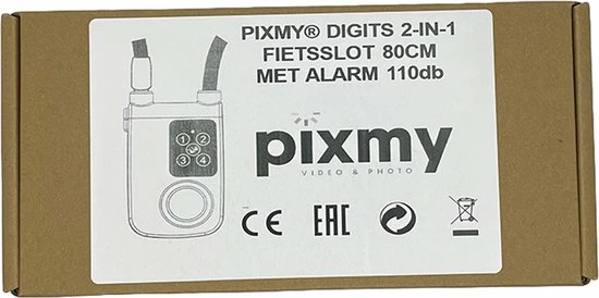 Uitgang ???? PIXMY Video & Photo PIXMY - 2-in-1 Fietsslot 80cm Met Alarm - Fietsslot Ketting Cijferslot Kettingslot - Fietsalarm 110db - Scooteralarm Scooterslot ???? 6 Uitgang ???? PIXMY Video & Photo PIXMY - 2-in-1 Fietsslot 80cm Met Alarm - Fietsslot Ketting Cijferslot Kettingslot - Fietsalarm 110db - Scooteralarm Scooterslot ???? - Afbeelding 4