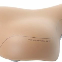 Coupon ???? Contec Anatomic 2 City + Fietszadel - Unisex Zadel - Lichtbruin - 100% Waterdicht ????