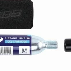 Aanbiedingen ???? BBB Cycling EasyAir Minipomp - Fietspomp Co2 Patroon - Pomp Fiets Mini - Met Cartridge - Zwart - BMP-34 ✔️