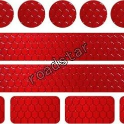 Kopen ???? Roadstar Reflecterende Veiligheids Stickers Rood - Reflectie Tape Voor In Het Verkeer - Maak Wandelwagens, Koffers, Buggy's, Skelters, Helms, Fietsen Etc Goed Zichtbaar In Het Donker. ❤️