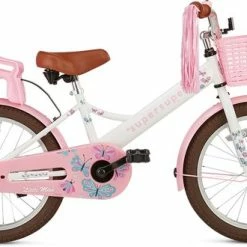 Begroting ???? Supersuper Little Miss - Kinderfiets - Meisjesfiets - 18 Inch - Wit ????