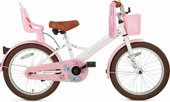 Begroting ???? Supersuper Little Miss - Kinderfiets - Meisjesfiets - 18 Inch - Wit ???? 3 Begroting ???? Supersuper Little Miss - Kinderfiets - Meisjesfiets - 18 Inch - Wit ????