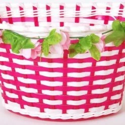 Aanbiedingen ???? Volare Gevlochten Fietsmand Met Bloemen ???? -bike shop 550x330 4