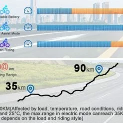 Flash-uitverkoop ???? HITWAY 26 Inch E-bike, Elektrische Fiets Voor Heren En Dames, Pedelec Stadsfietsen, 250 W Motor, 36 V/11,2 Ah E-bike, Shimano 7 Versnellingen, 35-90 Km| Wit / Blauw ???? -bike shop 550x340 4