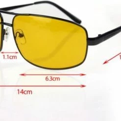 Nieuw ???? Sitna Nachtbril Autorijden - Geel - Bril Slecht Weer - Nachtzien Autorijden Bril - Noodweer Bril Rijden - Mistbril ???? -bike shop 550x348 1