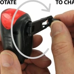 Beste Pirce ???? DRESCO Fiets Achterlicht - LED - Opvallend - Geen Batterijen Nodig - OPWINDBAAR - Altijd Licht ✨ -bike shop 550x349 3