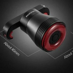 Nieuw ???? Rockbros Slim Fiets Achterlicht, Automatische Rem Sensor, IPx6 Waterdicht LED, Via USB Opladen, Met Zadelbevestiging, Slimme Fietsverlichting ❤️ -bike shop 550x353 1