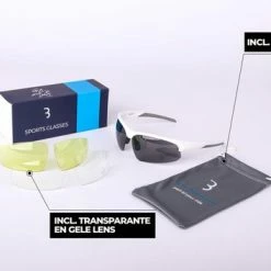 Coupon ✔️ BBB Cycling Impress Fietsbril - Wielrenbril Met 3 Lenzen - Lichtgewicht Racefiets Bril - Mat Wit - BSG-58 ???? -bike shop 550x353 2