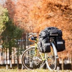 Coupon ???? Fietstassen Dubbel 65L Waterdichte Tas Bagagedrager Fiets Rugzak Regenhoes UPGRADE Zwart - RHINOWALK - 3 In 1 Multifunctionele Fietstas ???? -bike shop 550x355 6