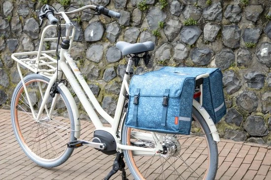 Uitgang ???? New Looxs Dubbele Fietstas Cameo Double Bag 30 Liter 37 X 12.5 X 33 Cm (2x) - Tara Blue ⌛ 4 Uitgang ???? New Looxs Dubbele Fietstas Cameo Double Bag 30 Liter 37 X 12.5 X 33 Cm (2x) - Tara Blue ⌛ - Afbeelding 2