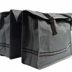 Hete verkoop ???? Discountershop Dubbele Fietstas Waterdicht Met Reflecterende Strepen Voor Extra Veiligheid- Fietstas Grijs ✨ -bike shop 550x366 29