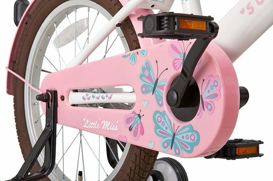 Begroting ???? Supersuper Little Miss - Kinderfiets - Meisjesfiets - 18 Inch - Wit ???? 8 Begroting ???? Supersuper Little Miss - Kinderfiets - Meisjesfiets - 18 Inch - Wit ???? - Afbeelding 6