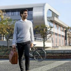 Goedkoop ???? New Looxs Cali Leren Laptop Fietstas – 17 Liter - Cognac ???? -bike shop 550x366 69