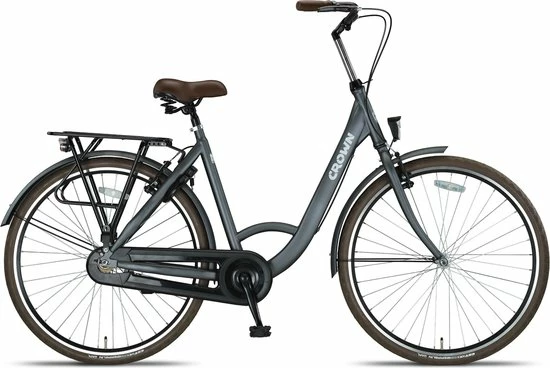 Korting ???? Crown Rio Damesfiets 28 Inch 53cm Gray ???? 3 Korting ???? Crown Rio Damesfiets 28 Inch 53cm Gray ????