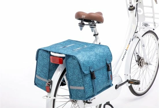 Uitgang ???? New Looxs Dubbele Fietstas Cameo Double Bag 30 Liter 37 X 12.5 X 33 Cm (2x) - Tara Blue ⌛ 5 Uitgang ???? New Looxs Dubbele Fietstas Cameo Double Bag 30 Liter 37 X 12.5 X 33 Cm (2x) - Tara Blue ⌛ - Afbeelding 3