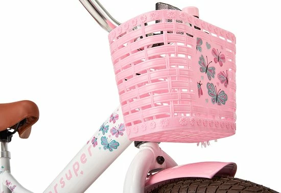 Begroting ???? Supersuper Little Miss - Kinderfiets - Meisjesfiets - 18 Inch - Wit ???? 7 Begroting ???? Supersuper Little Miss - Kinderfiets - Meisjesfiets - 18 Inch - Wit ???? - Afbeelding 5