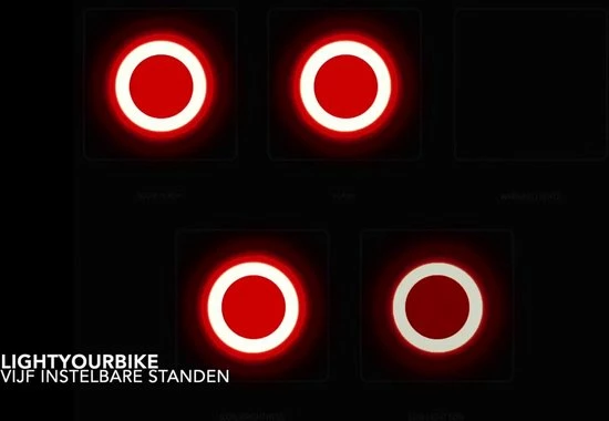 Promo ???? Lightyourbike ? Lightyourbike - HALO - Achterlicht Fiets USB Oplaadbaar - LED - Waterdicht ???? 4 Promo ???? Lightyourbike ? Lightyourbike - HALO - Achterlicht Fiets USB Oplaadbaar - LED - Waterdicht ???? - Afbeelding 2