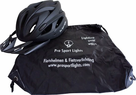 Hete verkoop ✔️ Pro Sport Lights Fietshelm Zwart Volwassenen - Matt - Large 58/61cm - Volwassenen ???? 8 Hete verkoop ✔️ Pro Sport Lights Fietshelm Zwart Volwassenen - Matt - Large 58/61cm - Volwassenen ???? - Afbeelding 6