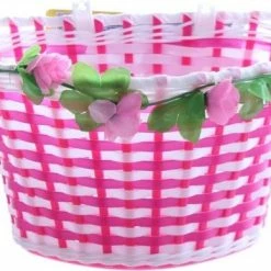 Aanbiedingen ???? Volare Gevlochten Fietsmand Met Bloemen ???? -bike shop 550x388 2