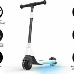 Top 10 ???? Denver Elektrische Step Kinderen 6km/u - LED Verlichting - 6km Bereik - 4,5" Wielen - SCK5400 - Wit ???? -bike shop 550x389 5