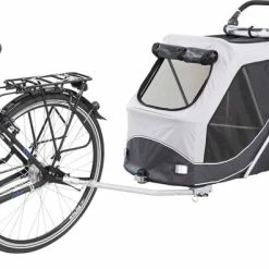 Groothandel ???? Trixie Hondenfietskar Opvouwbaar Grijs (103X74X95 CM) ???? -bike shop 550x396 1