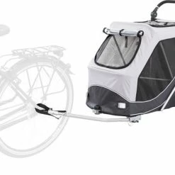 Groothandel ???? Trixie Hondenfietskar Opvouwbaar Grijs (103X74X95 CM) ???? -bike shop 550x396