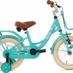 Groothandel ✔️ Nogan Puck - Kinderfiets - Meisjesfiets - 12 Inch - Turquoise ????