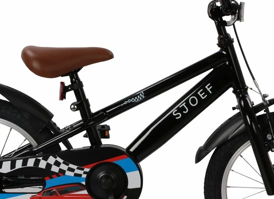 Uitgang ✨ SJOEF Race Jongensfiets 16 Inch - Zwart ❤️ 9 Uitgang ✨ SJOEF Race Jongensfiets 16 Inch - Zwart ❤️ - Afbeelding 7