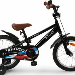 Uitgang ✨ SJOEF Race Jongensfiets 16 Inch - Zwart ❤️