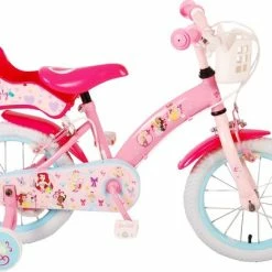 Beste Pirce ???? Disney Princess Kinderfiets - Meisjes - 14 Inch - Roze - Twee Handremmen ????