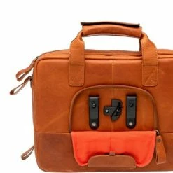 Goedkoop ???? New Looxs Cali Leren Laptop Fietstas – 17 Liter - Cognac ???? -bike shop 550x407