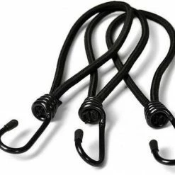 Gloednieuw ???? ForDig Spanelastiek Met Haak 20 Cm Zwart Spandoek Spanner Reclamedoek Spanner Spanrubber - Tuindoek Spanner - Set Van 12 ????