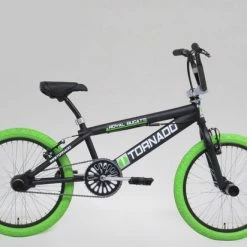 Aanbiedingen ???? Royal Bugatti Freestyle BMX Kinderfiets - Unisex - 20 Inch - Zwart/Groen ????