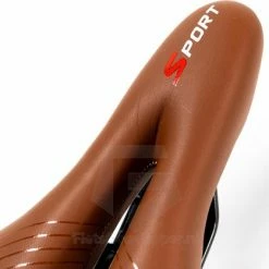 Uitgang ???? Voltano Sport Trekking Fietszadel - Comfortabel Gel Zadel - Met Uitsparing - Inclusief Zadelstrop - 100% Waterdicht - Unisex - Bruin ???? -bike shop 550x418