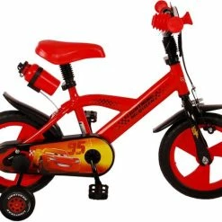 Beste deal ???? Disney Cars Kinderfiets - Jongens - 12 Inch - Rood - Doortrapper ⌛