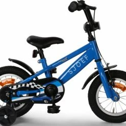 Goedkoop ???? SJOEF Race Jongensfiets 12 Inch - Blauw ????