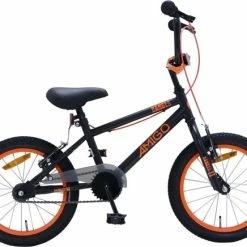 Begroting ???? Amigo Danger - BMX Fiets 16 Inch - Fietscross Voor Jongens En Meisjes - Zwart/Oranje ????