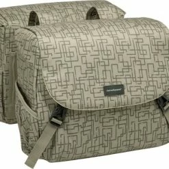 Beste Verkoop ???? New Looxs Ivy Mondi Joy Dubbele Fietstas - 38 Liter Walnoot ✔️