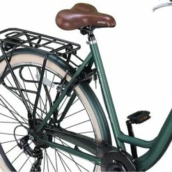 Flash-uitverkoop ???? Altec Metro Damesfiets 28 Inch 55cm Army Green 7v ????
