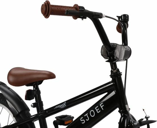 Uitgang ✨ SJOEF Race Jongensfiets 16 Inch - Zwart ❤️ 5 Uitgang ✨ SJOEF Race Jongensfiets 16 Inch - Zwart ❤️ - Afbeelding 3