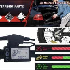 Top 10 ???? HITWAY E-bike Elektrische Fiets 20" Vouwfiets Met Dikke Banden, 250W/36V/11,2Ah Accu, 35-90 Km, Offroad-mountainbike Met Shimano 7 Versnellingen, CityBike Voor Heren En Dames ???? -bike shop 550x455 7